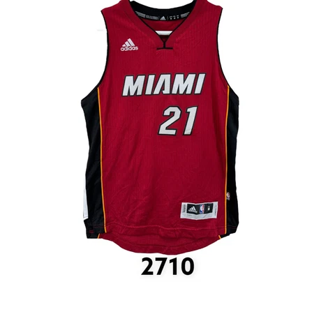 Adidas Boys Red Miami Heat Hassan Whiteside 21 Swingman Jersey Youth Sz M 10-12 Cover