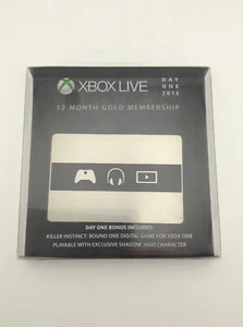 New! Microsoft Xbox Live 12 Month Gold Membership (Day One 2013 Edition) NOS - Picture 1 of 3