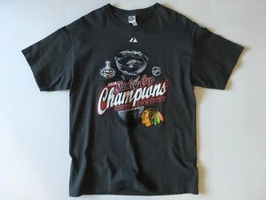 Chicago Blackhawks 2010 Stanley Cup Champions Locker Room Edition T-Shirt - Picture 1 of 4