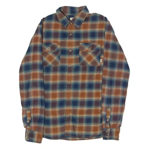 Vans Tailored Fit Herren Flanell Hemd Braun Kariert Langarm S - Bild 1 von 6