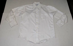 Vintage Leisure Shirt Size XL 60s Towncraft JC Penney Crisp White Barrel Cuffs - Picture 1 of 9