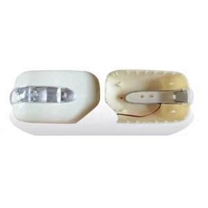 Side Mirror Cover W/ Indicator Fit For BMW E34 5-Series E36 3-Series Gloss Black - Picture 1 of 4