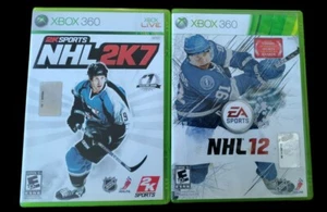 ๐ฎ Xbox 360 NHL 2K7 & NHL 12 (2 Game Lot) Bundle Hockey Multiplayer Video Games - Picture 1 of 6