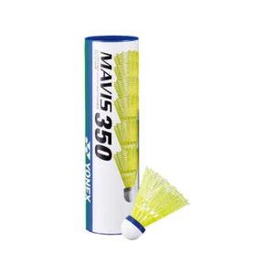Yonex Mavis 350 Nylon Badminton Shuttlecocks (Yellow) - 1 Tube with 6 Shuttles - Picture 1 of 1