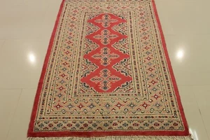 Genuine Handmade Super Fine Bokhara 3.0'x5.0' 100% Virgin Wool & silk 75% off - Picture 1 of 9