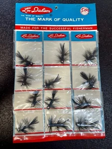 Vintage L.M. Dickson Feathered Jig Dealer Display Card, Full Card - Picture 1 of 1
