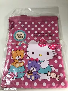 "BOLSO DE MANO HELLO KITTY CON CORDÓN ROSA PARA COMPRAS LINDO DULCES NUEVO 12""x9" - Imagen 1 de 2