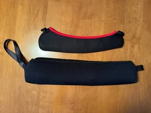 LOT OF 2 SCOPESHIELD BLACK NEOPRENE SCOPE COVERS - 1 - 12", 1 - 15" - EXCELLENT - Picture 1 of 1