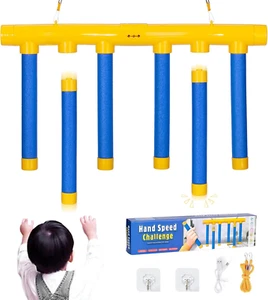 Reflex Drop Sticks Challenge Game 2025, Hand-Eye Coordination Toy 3 Speed Levels - Picture 1 of 11