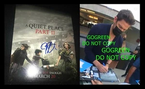John Krasinski signed 8x10 photo A Quiet Place II poster 2 Office Jim Halpert - Picture 1 of 3