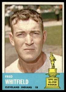 1963 Topps Fred Whitfield Rookie Cleveland Indians #211 - Picture 1 of 2