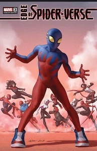 EDGE OF SPIDER-VERSE 3 CASI NUEVO YOON SECRET WARS 8 HOMENAJE EXCLUSIVO - Imagen 1 de 3