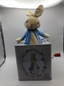 Peter Rabbit Jack In The Box Beatrix Potter Música Metal con Pop-Up Peluche Conejito - Imagen 1 de 8