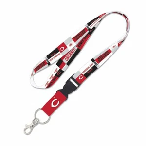 CINCINNATI REDS COLOR BLOCK SINCE 1869 LANYARD DETACHABLE BUCKLE NEW WINCRAFT - Picture 1 of 1