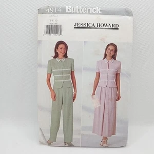 Butterick 4914 Misses' Top Skirt Pants Jacket Sewing Pattern Size 6-10 Uncut - Picture 1 of 6