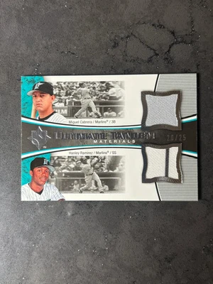 2006 Upper Deck Ultimate Collection Hanley Ramirez Miguel Cabrera #UT-CR / 25 GU - Image 1 of 2
