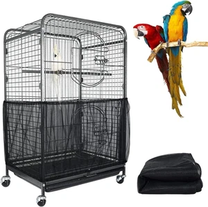 Extra großer Vogelkäfig Samen, Fangschutz Vogelkäfig Abdeckung Nylon, Netz für Papagei - Bild 1 von 6