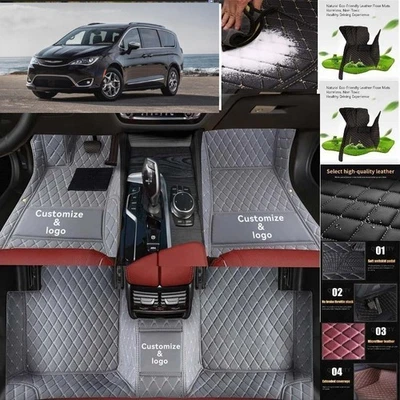 For Chrysler Pacifica PHEV Car Floor Mats Auto Carpets All Weather Waterproof Foto 1 de 4