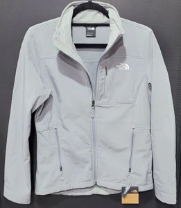 Chaqueta softshell para mujer The North Face - gris, talla S, cremallera frontal a prueba de viento - Imagen 1 de 11