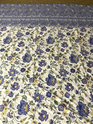 Funda nórdica floral flores púrpura/amarillo tamaño king 100% algodón 80 x 95 Foto 1 de 4