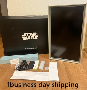 MINT Atmoph Window 2 Star Wars Matte Ship Gray Frame Smart Display Limited - Picture 1 of 24