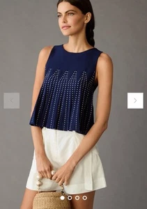 NWT Anthropologie Maeve Structured Swing Sweater Top Size Medium - Picture 1 of 13