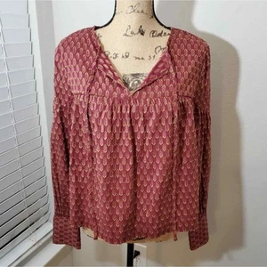 Lovestitch leaf boho peasant blouse size small NEW!!! - Picture 1 of 7
