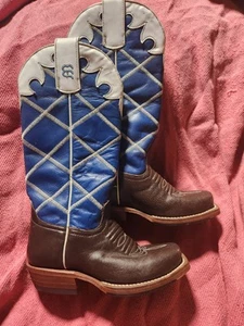 💥💥Anderson Bean💥💥 Kids Boys Leather Cowboy Boots.. Size 9 - Picture 1 of 11