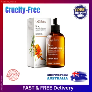 Organic Sea Buckthorn Oil 50ml Cold Pressed for Skin Face Hair Nails Body Care - Picture 1 of 7