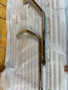 Drag Pipes Ironhead Sportster Harley 1 3/4 1957-1985 Exhaust Chrome Chopper XLH - Picture 1 of 7