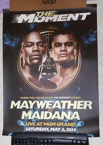 FLOYD MAYWEATHER JR vs. MARCOS MAIDANA, MGM 2014, The Moment Boxing Fight Poster Cover