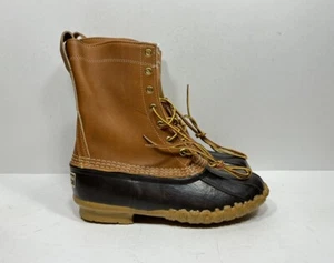 L.L. Bean Boots 8” Waterproof Boot Tan Brown Women’s Size 8 M Shoes Made In USA - Picture 1 of 7