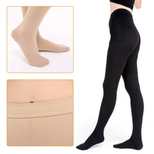 Men's Women's Compression Stockings Pantyhose 20-30 mmHg Support Varicose Veins - Picture 1 of 14