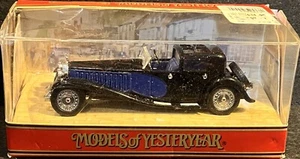 2001 Matchbox 1927 Bugatti Royale Diecast Black/Blue Car in Box 1:43 Y45 #31704 - Picture 1 of 2