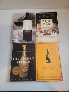 Wine Book Lot 4 Books Noble Rot Wine & War Billionaire's Vinegar Widow Clicquot - Picture 1 of 3