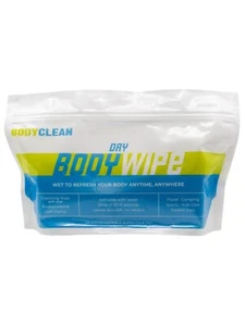 Body Clean Dry Body Wipes - No rinse body wipe, portable, biodegradeable - Picture 1 of 12