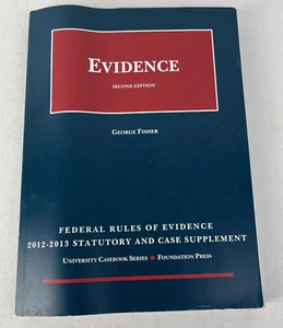 FEDERAL RULES OF EVIDENCE STATUTORY, 2012-2013 By George Fisher - Picture 1 of 8