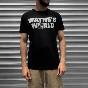 Waynes World Mens Movie 90's Funny T Shirt Waynestock Festival - Picture 1 of 2