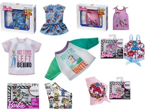 Barbie Outfit Trendy Fashion Doll Clothes T-Shirts -Toy Story, Hello KITTY, Pean - Picture 1 of 8
