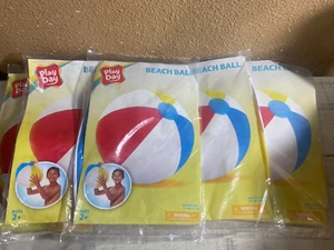 5 Lot Inflatable Ball Beach Pool Play Water Sand Toy Outdoor Gym Games Swimming - Picture 1 of 5