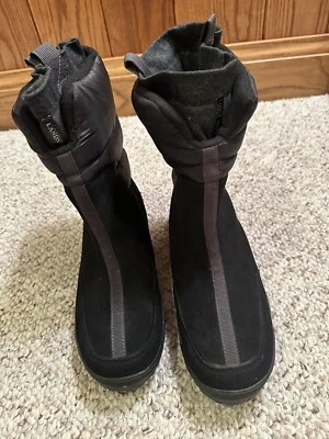 Botas femininas Lands End Commuter camurça neve inverno tamanho 8,5 B NOVAS - Imagem 1 de 4