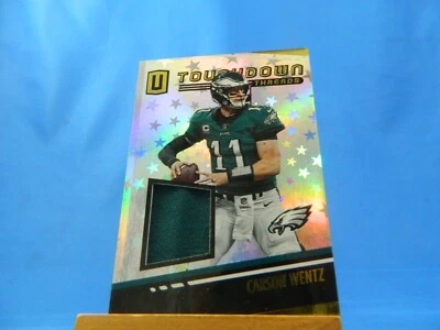 Carson Wentz Unparalleled 2019 Touchdown Threads Jersey Materials /150 - Image 1 of 2
