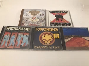 CD Lot 5 GREEN DAY Red Hot Chili Peppers Californication OffSpring Punk Alt Rock - Picture 1 of 12