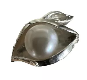 Ring 925ér Silber matt Perle Größe 56 variabel TOP Geschenk - Bild 1 von 3