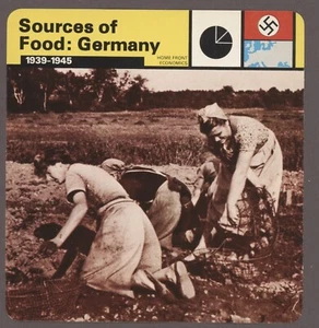 Sources of Food: Germany Edito Service Card Second World War II Economics - Picture 1 of 1