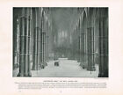 Westminster Abbey The Nave London Antique Old Picture Print 1896 Tql333