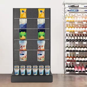 Peg Board Präsentationsständer Verkaufsständer mit 10 Haken Handwerk Messe Präsentationsständer - Bild 1 von 24