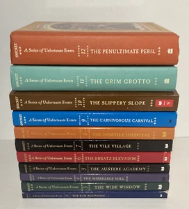 A Series of Unfortunate Events Missing 2 HC/Paperback Lemony Snicket Book Lot - Picture 1 of 7
