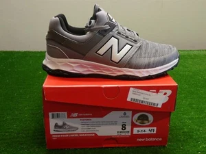 New Balance Mens Fresh Foam Links SL Waterproof Spikeless Golf Shoes 8M Grey New - Picture 1 of 2