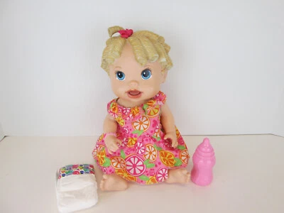 Hasbro Baby Alive Baby All Gone Doll Interactive Sounds Blonde 2009 - Image 1 of 4